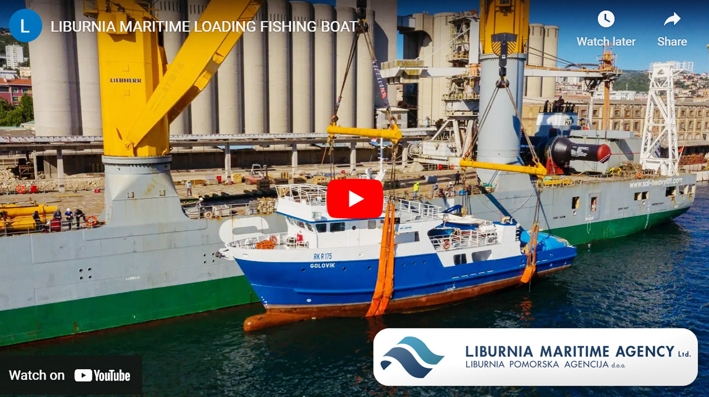 Video - Liburnia Maritime Safely Delivered a Fishing Boat to an Egyptian Client, Shipped On Board MV Anna of SAL Heavy Lift