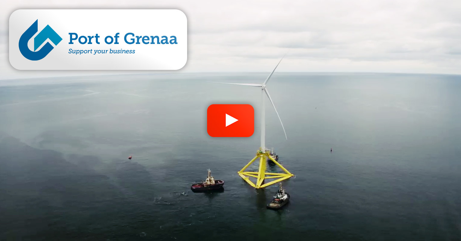 Video - TetraSpar Demonstrator Left the Port of Grenaa in Denmark Destined for Norway