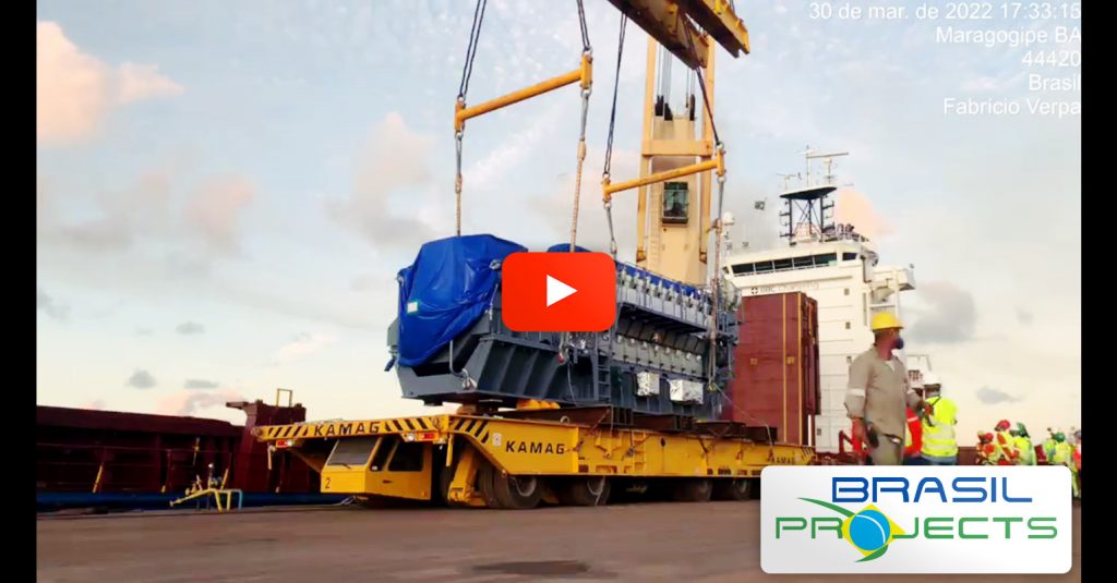 Brasil Projects Handling Breakbulk Cargo at Enseada Shipyard in Bahia, Brazil