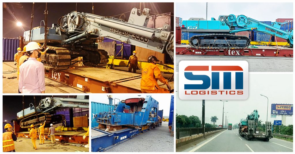 SM Logistics in Vietnam Loaded Lashed and Secured 2x40FR + Spare Parts at HaiPhong Port for Export to Osaka, Japan