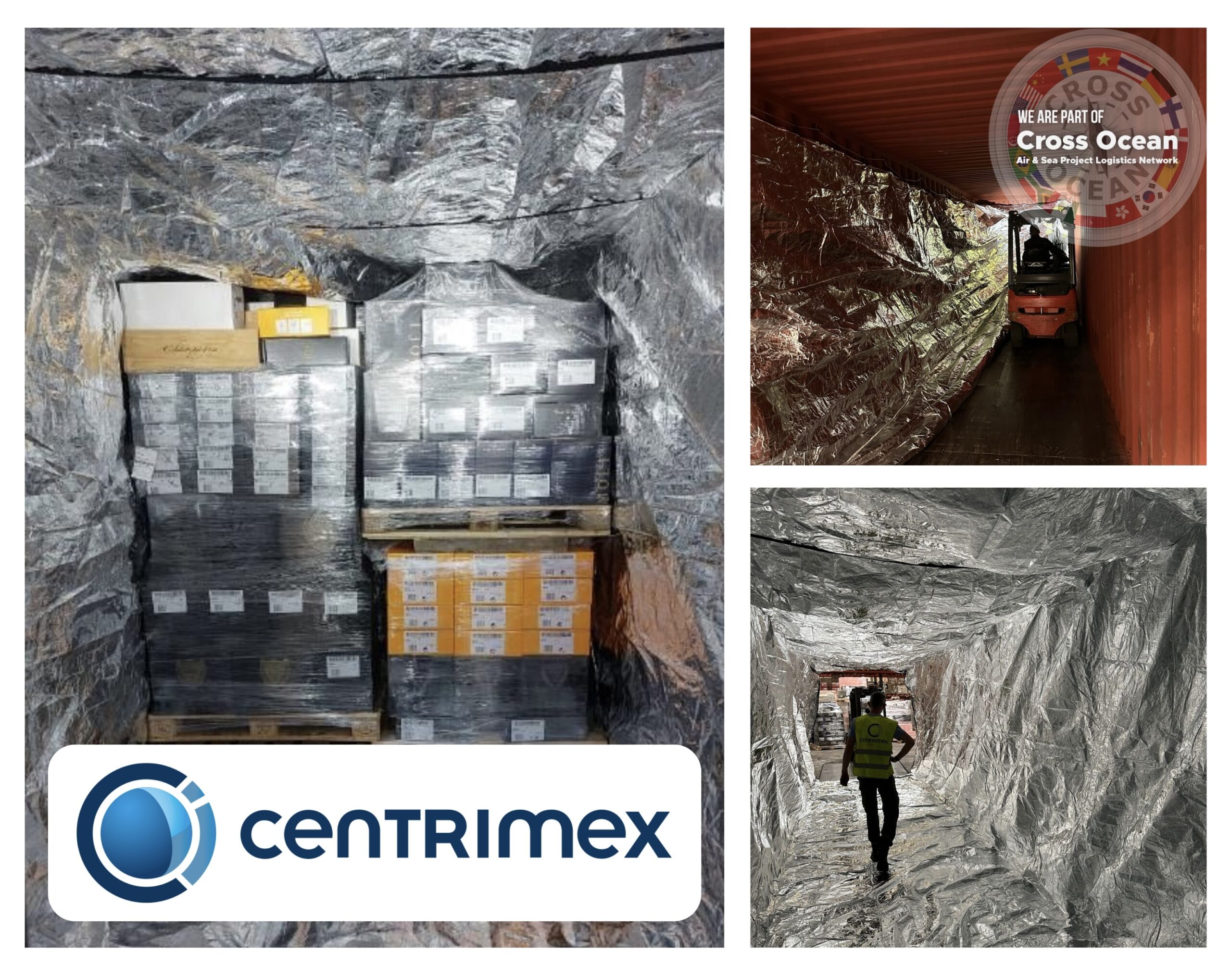 Centrimex Equips Container for Champagne Shipment to Nigeria