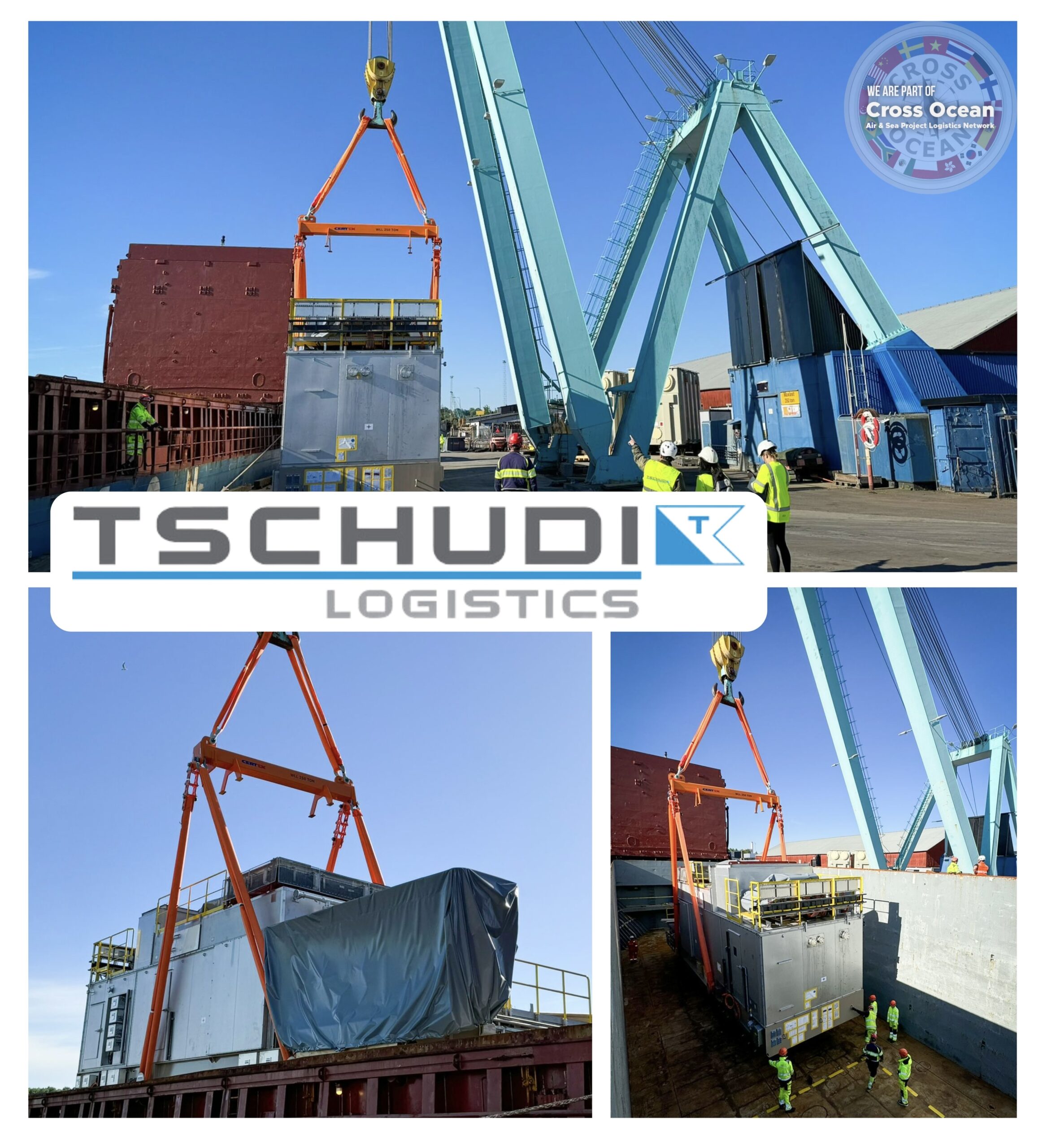 Tschudi Logistics Facilitates Smooth 100-Ton Heavy Lift from Sweden to Germany