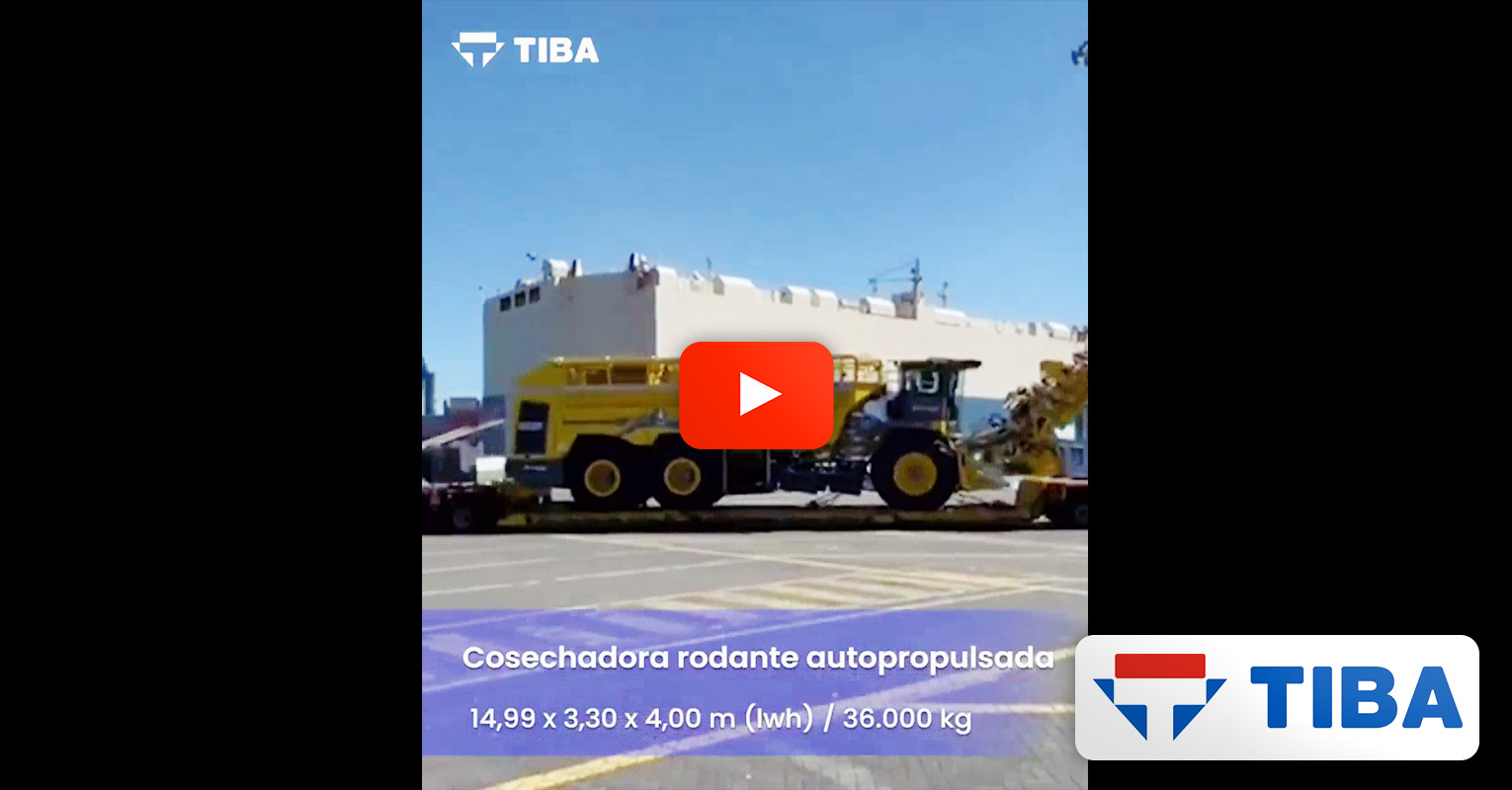 TIBA Chila Handled a Self-propelled Wheeled Harvester from Germany